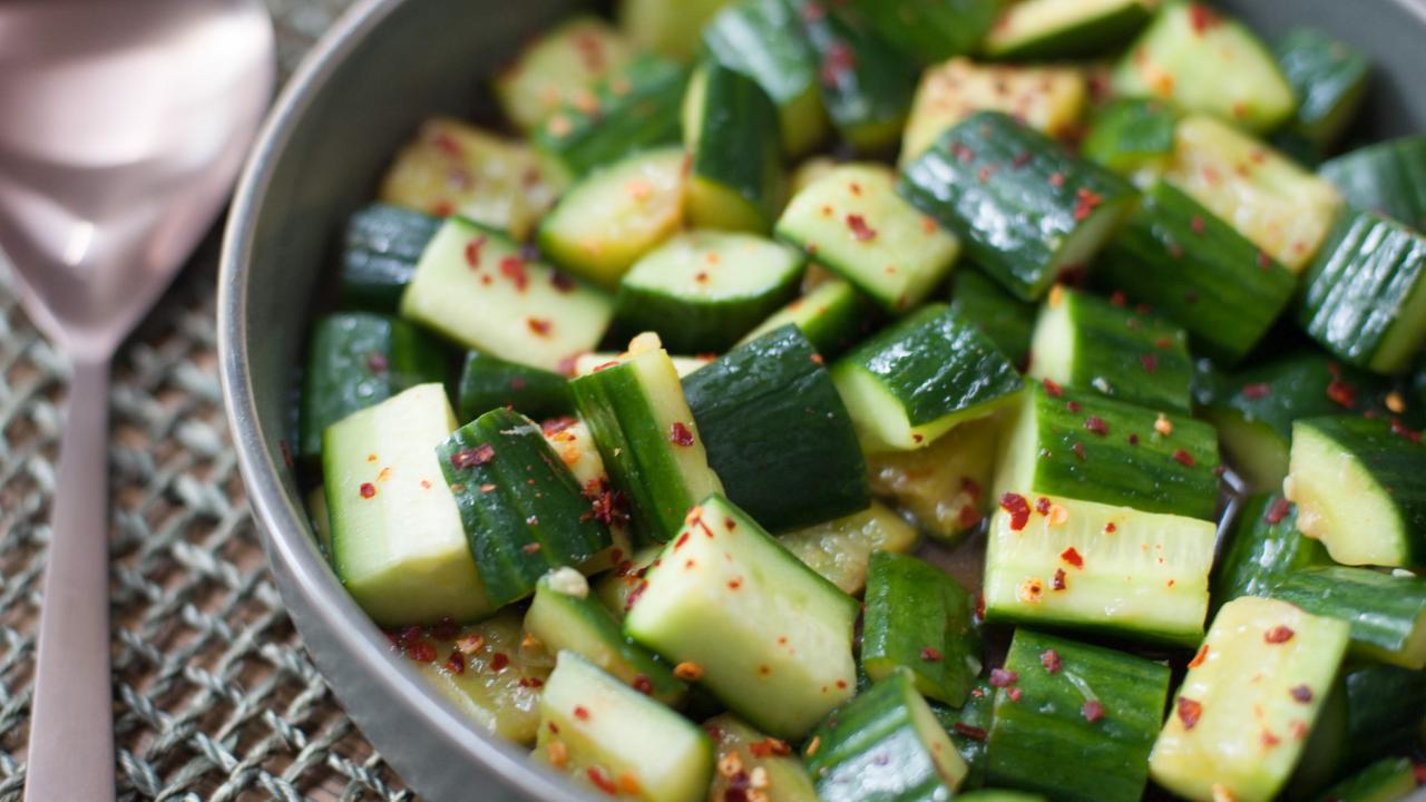 Smashed Shito Cucumber Salad Recipe