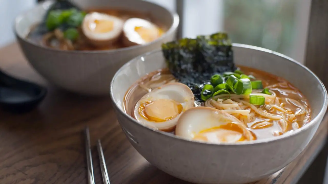 Easy Miso Ramen with Soy Marinated Eggs