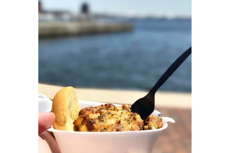 Maryland natives and restaurateurs Jeff and Jo Gordon couldn’t find the crab cakes they grew up eating without going to a sit-down restaurant, so they decided to make some themselves. The resulting Flash Crabcake Company has developed a loyal following around Baltimore for its speedy service and signature crab cakes — the key is no filler — as well as the cream of crab soup. Sample both with the aptly named Best of Both, starring a six-ounce all-lump crab cake topped with cream of crab soup. When their son noticed how many fans were taking multiple crab cakes home, much like you would with a box of donuts, they started offering The Big Deal, six cakes and a quart of soup, and The Very Big Deal, twelve cakes and two quarts of soup. The couple and their two sons are so busy, they’re working on a second truck and hope to launch a production and shipping facility to spread the Flash Crab Cake love beyond the Eastern seaboard.