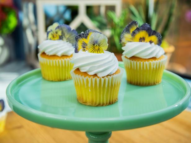 The hosts share an Edible Candied Flower cupcake decoration for Mother's Day, as seen on Food Network's The Kitchen