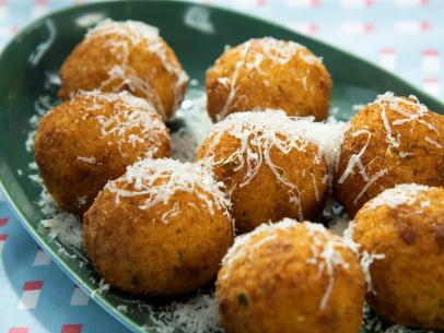 Anna Francese Gass makes Arancini, as seen on Food Network's The Kitchen