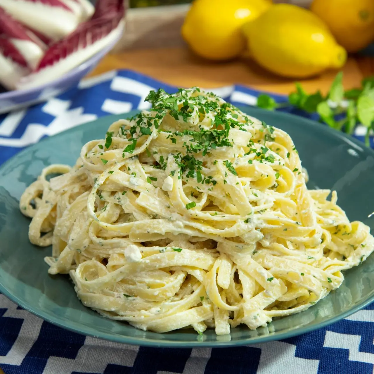 Pasta with Lemon Herb Yogurt Sauce Recipe | Geoffrey Zakarian Pasta with Lemon Herb Yogurt Sauce Recipe | Geoffrey Zakarian
