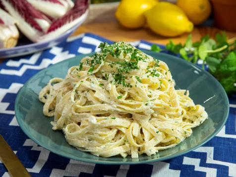 Pasta with Lemon Herb Yogurt Sauce