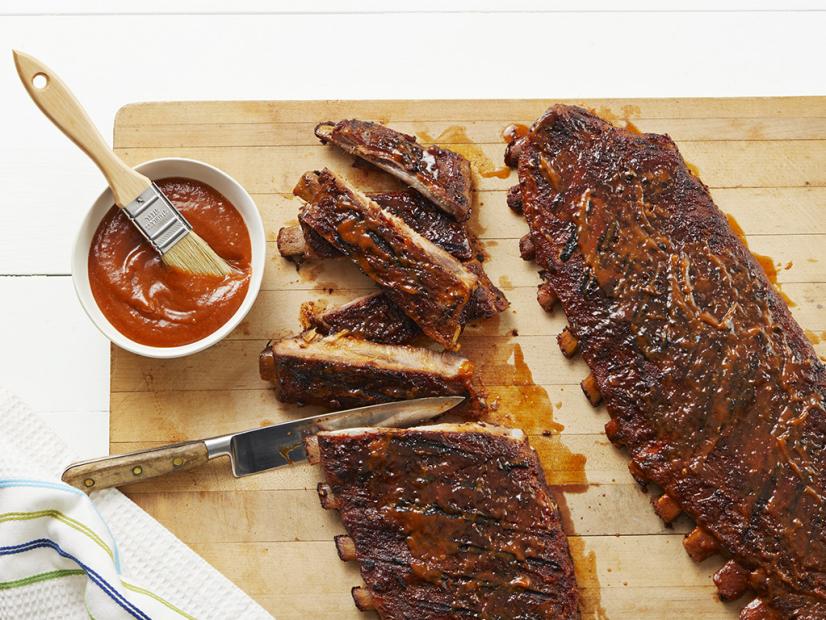 St. Louis-Style Ribs with Soy-Ginger Barbecue Sauce Recipe | Food Network Kitchen | Food Network