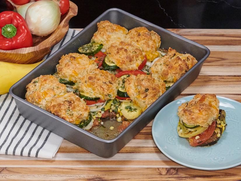 GE’s Savory Cobbler with Cheddar Biscuit Topping, as seen on Food Network’s Fantasy Kitchen Sweepstakes 2019.