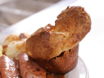 Roast Beef and Yorkshire Pudding as Served at Stoney's in Wilmington, Delaware, as seen on Diners, Drive-Ins and Dives, Season 30.