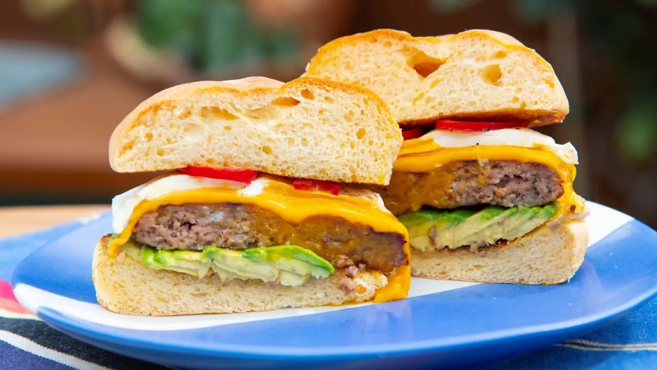 Sausage and Egg Cheeseburger