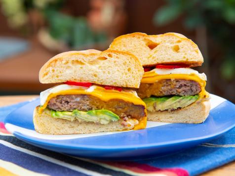 Breakfast Sausage and Egg Cheeseburgers