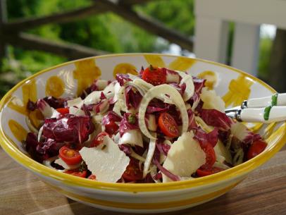 Food Beauty of Giadas Mista Salad, as seen on Giada in Italy, Season 3.