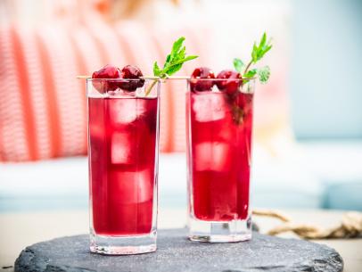 Geoffrey Zakarian makes a Cherry Lime Sparkler, as seen on Food Network's The Kitchen