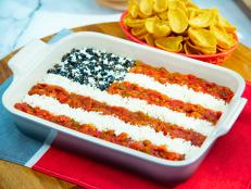 Katie Lee makes Star Spangled Layer Dip, as seen on Food Network's The Kitchen