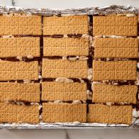 Close-up of Grilled Sheetpan S'mores, as seen on The Pionner Woman, Season 22.