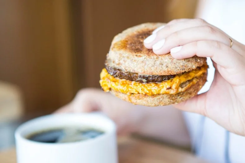 Vegans, vegetarians, flexitarians and meat eaters all can get behind Locali's vegan breakfast sandwich, made with a vegan sausage patty, vegan cheddar, vegan chipotle sauce and maple syrup on a sprouted-grain English muffin. The healthy neighborhood deli and market uses only organic ingredients, which pop particularly well in the Beauty Smoothies you're encouraged to try along with the sandwich. Get a little caffeine boost with The Berry Good, a blend of mixed berries, coconut yogurt, unfiltered apple juice and matcha.