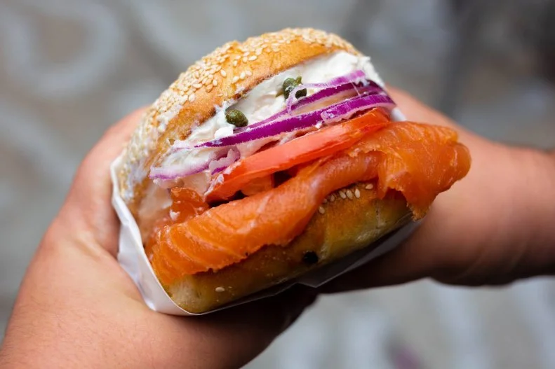 Yeastie Boys have been rolling their bagel trucks over Los Angeles since 2014, spreading their love for lox and schmear. There are many ways to go here for breakfast — like the Nutella, cream cheese and banana on a blueberry bagel if you want something sweet, or a combo of pastrami, egg and cheese on a poppy seed bagel if you'd prefer something savory. The timeless classic combo, however, is the sesame seed bagel with cream cheese, capers, red onion and lox.
