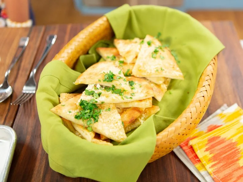 Maneet Chauhan makes Garlic Naan, as seen on Food Network's The Kitchen