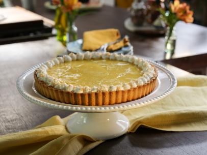 Classic Lemon Tart with Coconut Almond Crust as seen on Valerie's Home Cooking, Season 9.