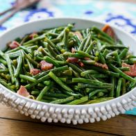 Trisha’s Southern Stewed Greens Beans, as seen on Trisha’s Southern Kitchen, Season 14