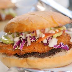 The Milanesa Torta as Served at Lick It Up Food Truck in El Paso, Texas, as seen on Diners, Drive-Ins and Dives, Season 30.
