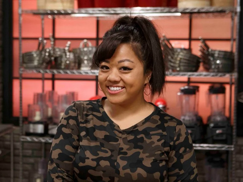Recruit Gina Lam poses, as seen on Worst Cooks in America, Season 17.