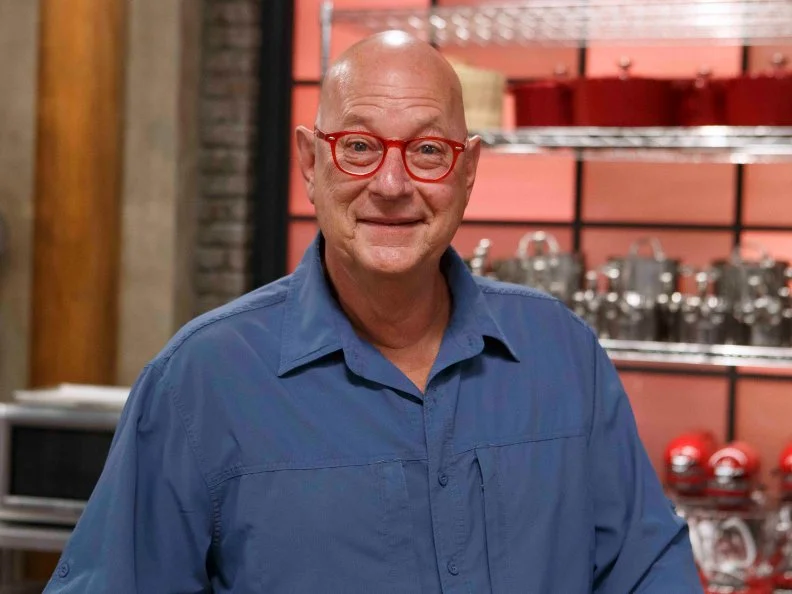 Recruit Terry Grawey poses, as seen on Worst Cooks in America, Season 17.