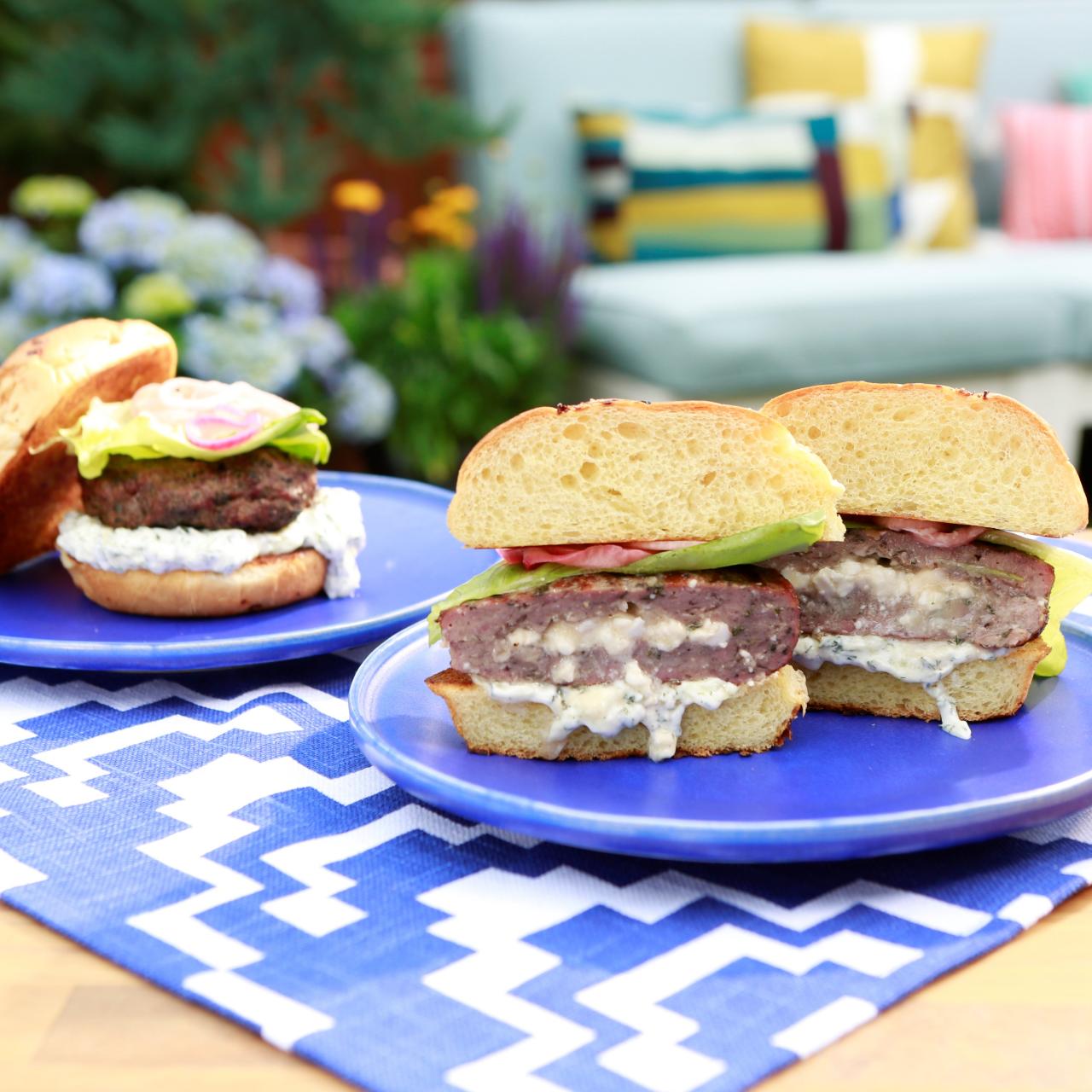 Mozzarella Stuffed Burgers Food Network