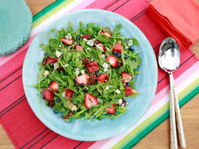 Kardea Brown makes Grilled Watermelon Salad with Sweet and Spicy Vinaigrette, as seen on Food Network's The Kitchen