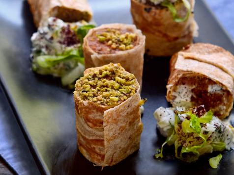 Beef and Pistachio Kebab Wraps