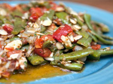 Braised Romano Beans with Salmoriglio