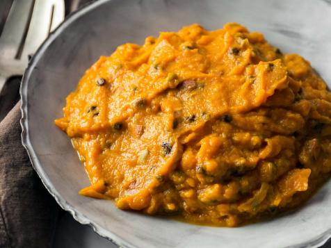Butternut Squash Purée with Currants & Almonds