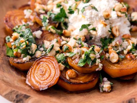 Maple-Braised Beets with Hazelnut Relish