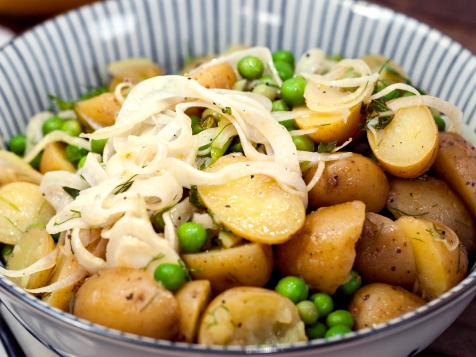 New Potato Salad with Fennel and Spring Peas