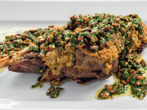 Yogurt-Marinated Roast Leg of Lamb