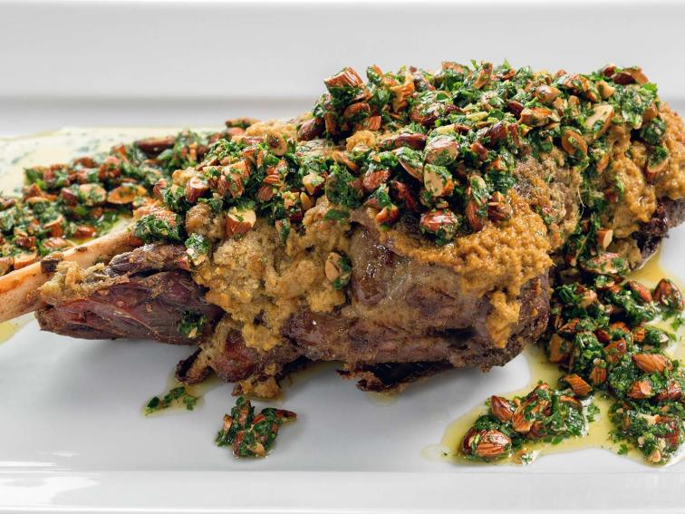 Yogurt-Marinated Roast Leg of Lamb Recipe | Paul Berglund | Food Network