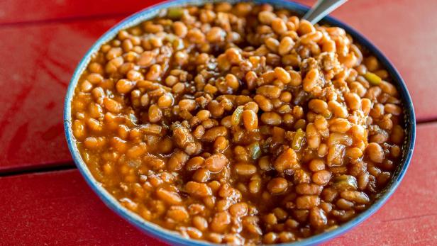 BBQ Baked Beans Recipe | Sam Jones | Food Network