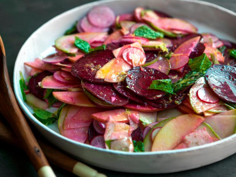 Shaved Root Vegetable Salad Recipe Seamus Mullen Food Network