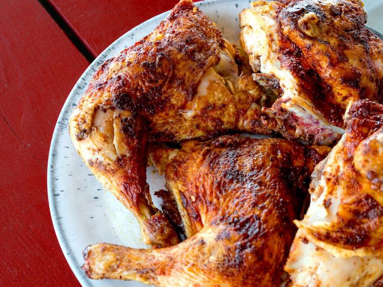 Smoked Whole Chicken Recipe | Sam Jones | Food Network