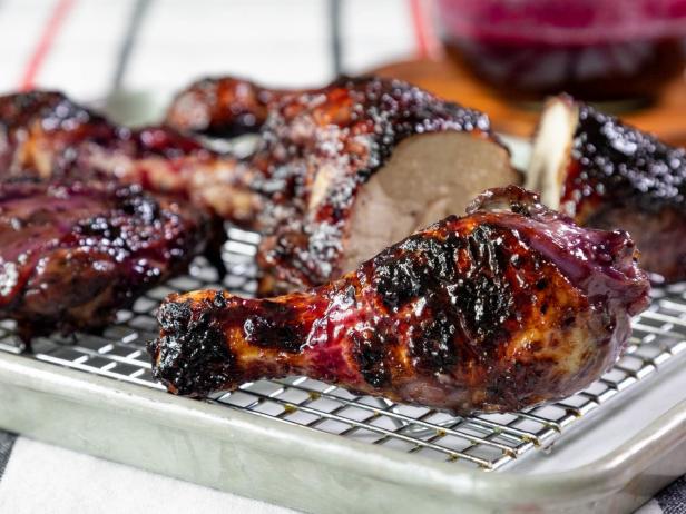 Blueberry Bbq Chicken Recipe Vivian Howard Food Network