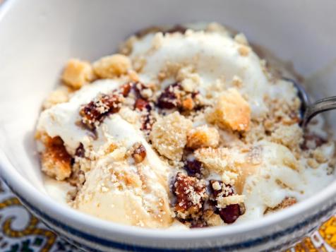 Brown Butter Kulfi with Pecan Caramel Sauce