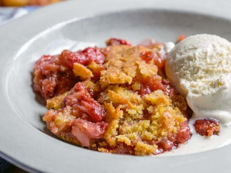 Strawberry Cobbler with Sugar-Cookie Crust
