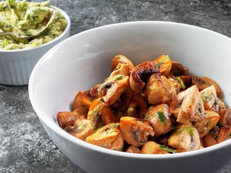 Pan-Seared Mushrooms with Green Garlic Butter