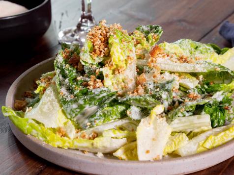 Caesar Salad with Sesame Croutons