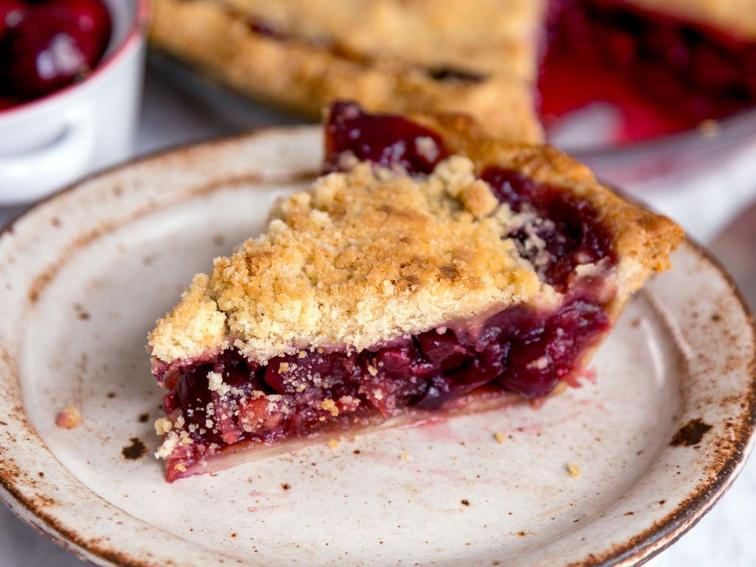 Sweet Cherry Streusel Pie Recipe | Four and Twenty Blackbirds | Food ...