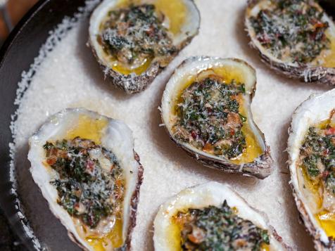 Oyster Roast with Bacon and Parmesan