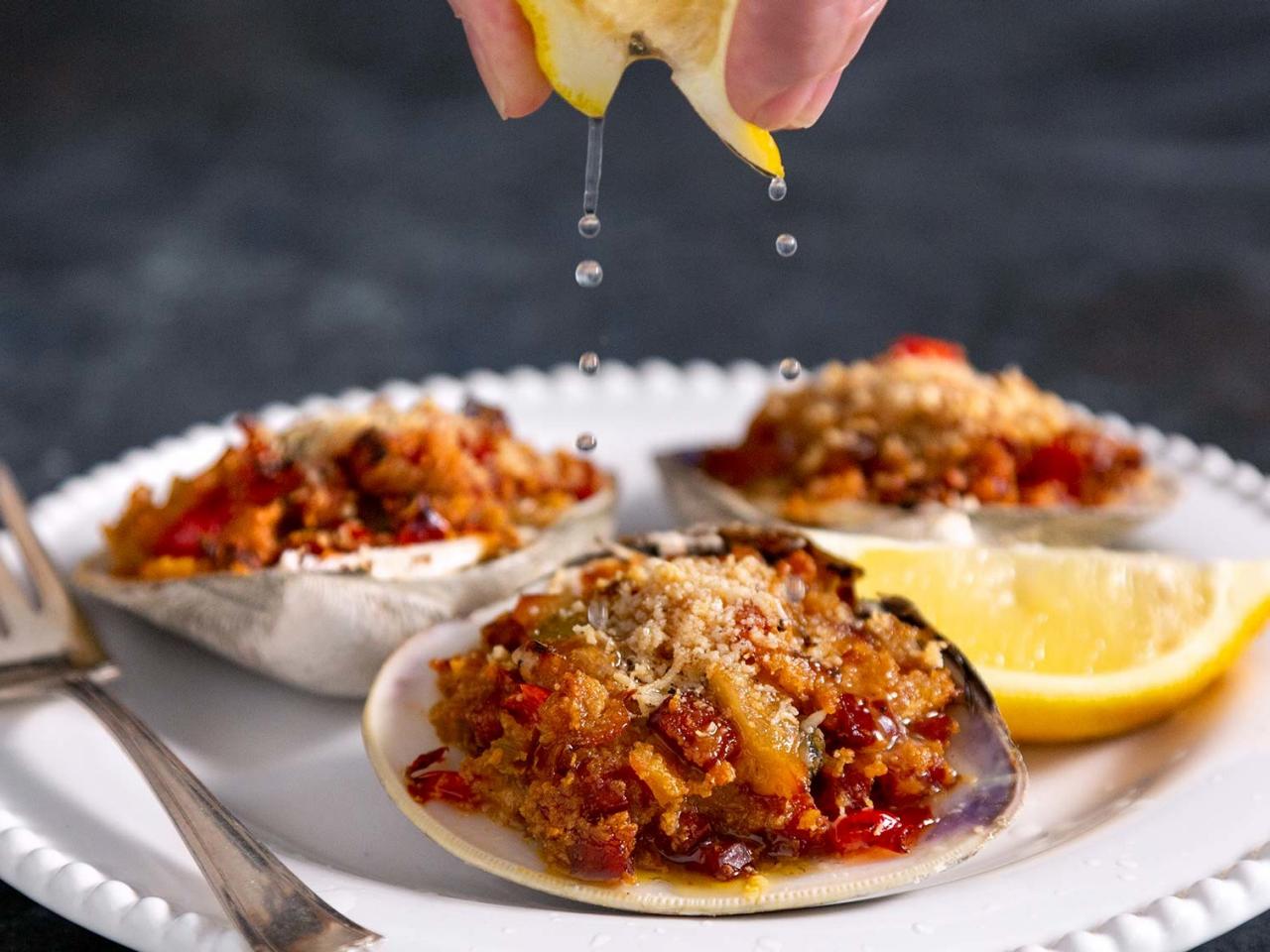 Baked Stuffed Clams Stuffies - Hunger Thirst Play