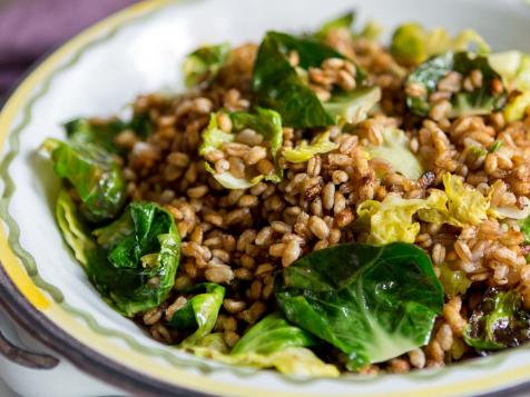 Skillet Farro and Brussels Sprouts