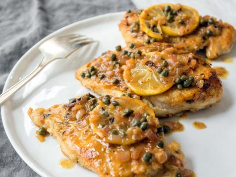 Chicken Paillard with Lemon-Caper Sauce