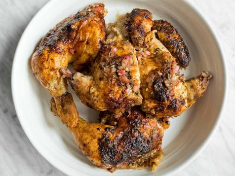 Spatchcock Chicken with Lemon Butter