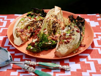 Katie Lee makes Grilled Romaine with Smokey Chipotle Cashew Dressing, as seen on Food Network's The Kitchen
