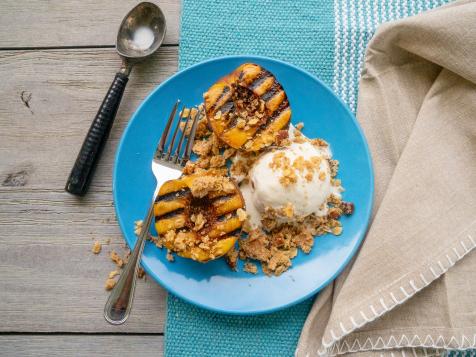 Grilled Peach Crumble