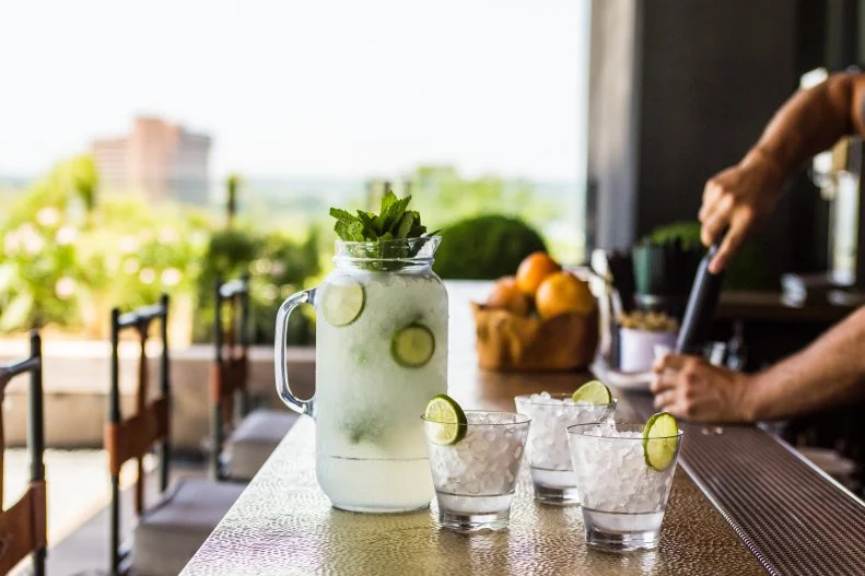 If you want to make sure to have a bird’s eye view of Austin’s famous bat show in the summer – where they all flee from under the Congress avenue bridge at sunset – head for Geraldine’s and grab a cocktail. Dip your feet into the pool or sit at a table and you’ll catch sights of downtown and Lady Bird lake.